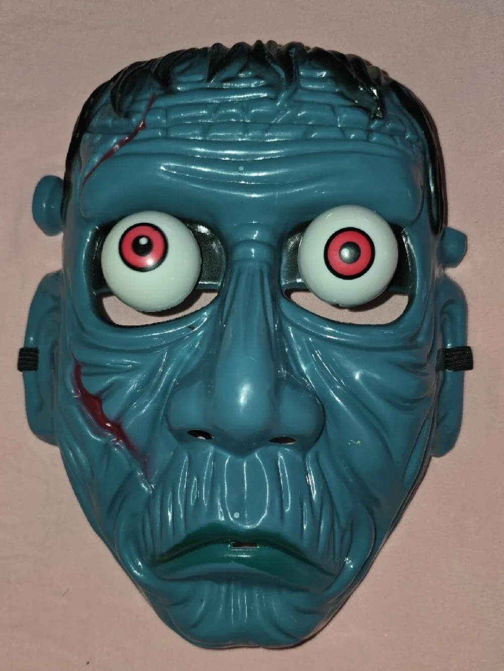 Kids Halloween Mummy & Frankenstein Costume Masks - White & Blue